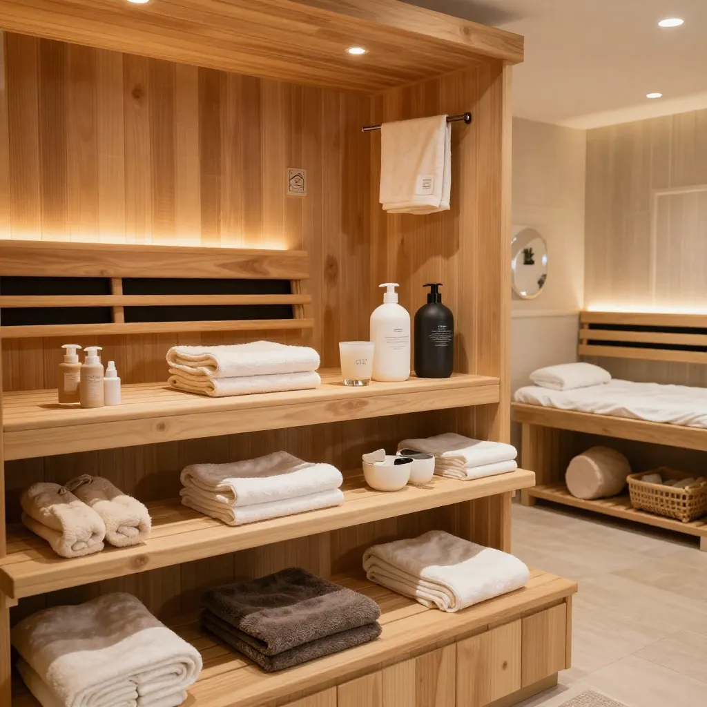 Sauna stones arranged in traditional pattern